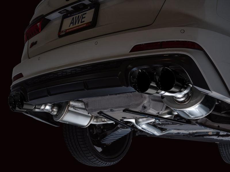 AWE Tuning 19-23 Audi C8 S6/S7 2.9T V6 AWD Touring Edition Exhaust - Diamond Black Tips - Corvette Realm