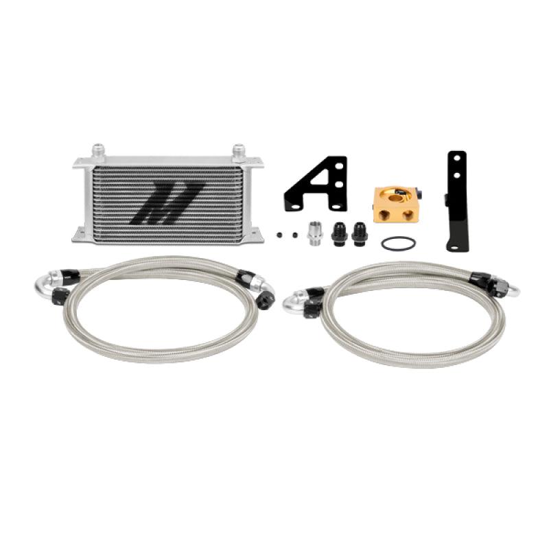 Mishimoto 15 Subaru STI Thermostatic Oil Cooler Kit - Silver - Corvette Realm