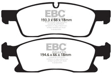 Load image into Gallery viewer, EBC 11+ Dodge Durango 3.6 Extra Duty Front Brake Pads