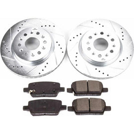 Power Stop 18-19 Buick Enclave Rear Z23 Evolution Sport Brake Kit - Corvette Realm