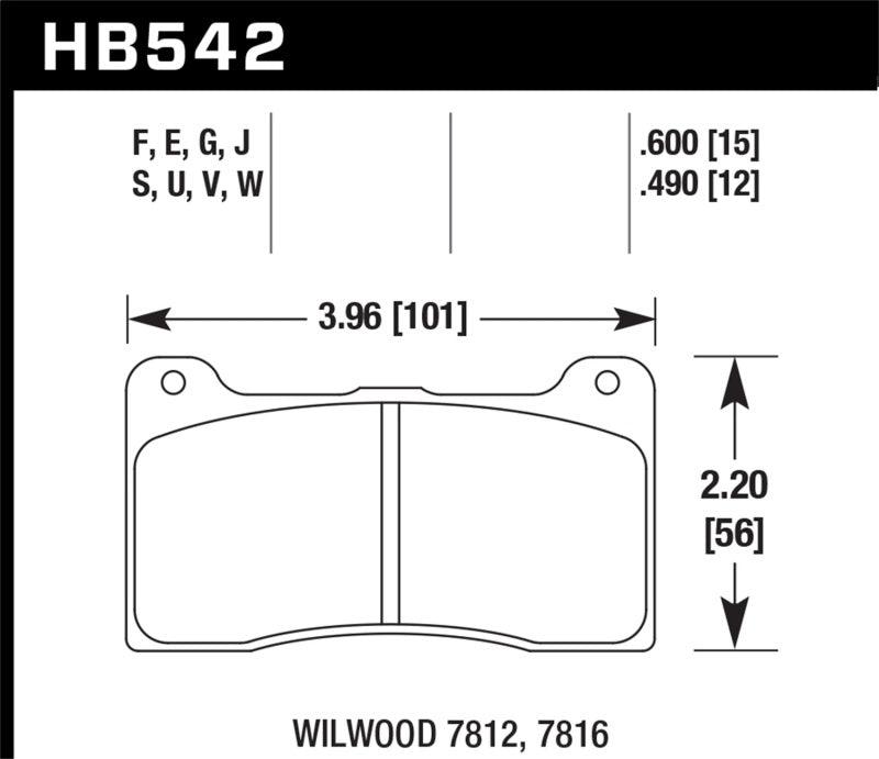 Hawk Wilwood 7816 DTC-70 Street Brake Pads - Corvette Realm