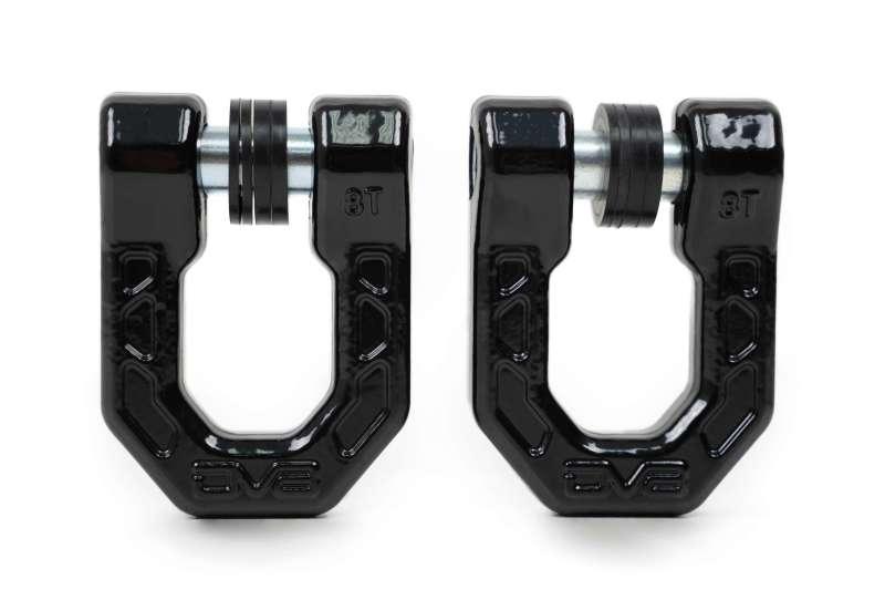 DV8 Offroad Elite Series D-Ring Shackles - Pair (Black) - Corvette Realm