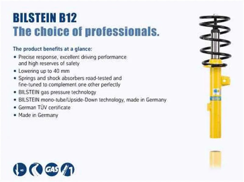 Bilstein B12 (Pro-Kit) 05-11 Porsche 911 Carrera H6 3.6L/S H6 3.8 Front and Rear Suspension Kit - Corvette Realm