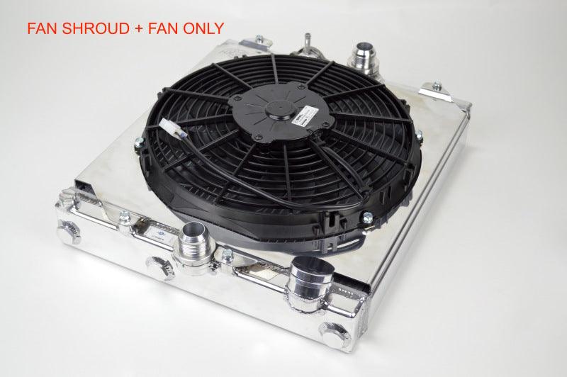 CSF 92-00 Honda Civic All-Aluminum Fan Shroud w/12in SPAL Fan - Corvette Realm