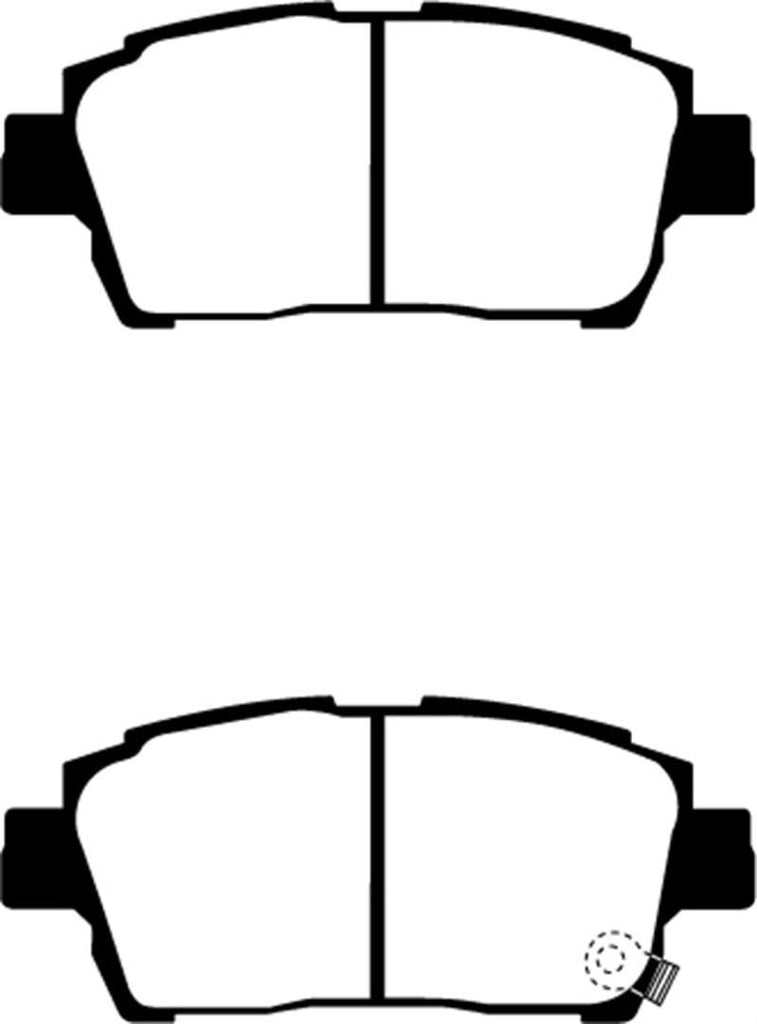 EBC 03-07 Scion XA 1.5 Yellowstuff Front Brake Pads - Corvette Realm