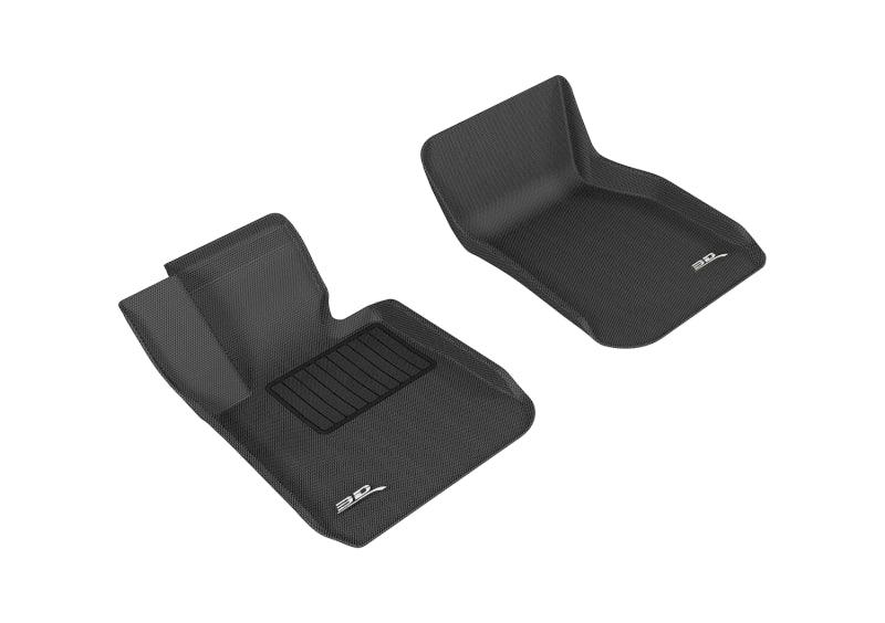 3D MAXpider 2012-2019 BMW 3 Series F30/F34 Kagu 1st Row Floormat - Black - Corvette Realm