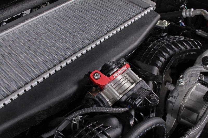 Perrin 2022+ Subaru WRX/19-23 Ascent/Legacy/Outback Top Mount Intercooler Bracket - Red - Corvette Realm