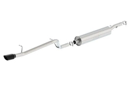 Borla 12-18 Jeep Wrangler V6 4WD Dirt Sport Cat-Back Exhaust S-Type  2.5in Single Square Rolled Angle Cut Rear