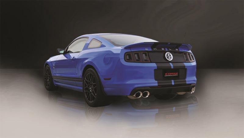 Corsa 13-13 Ford Mustang Shelby GT500 5.8L V8 Polished Sport Axle-Back Exhaust - Corvette Realm