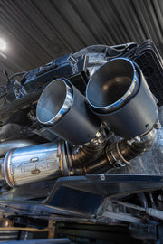 MBRP 20-25 Chevrolet Corvette C8 3in Active Cat Back Quad Split Rear Exit Exhaust w/ AFM Sims