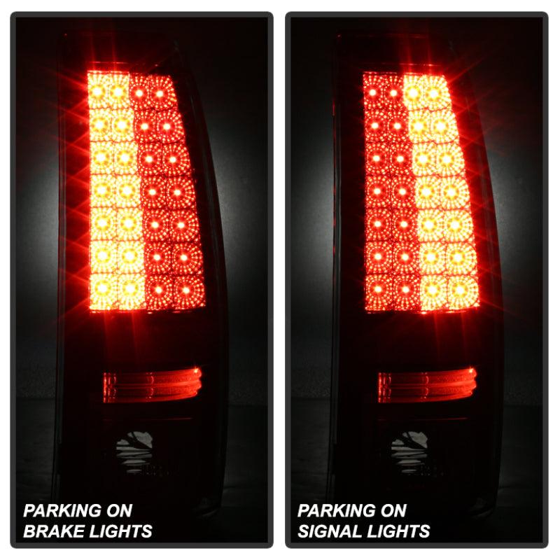 Spyder Chevy Silverado 1500 03-06 (Not Fit Stepside)LED Tail Lights Red Clear ALT-YD-CS03-LED-RC - Corvette Realm