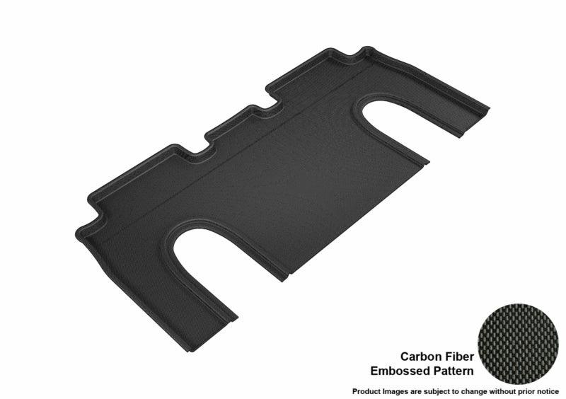 3D MAXpider 2016-2020 Tesla Model X 6-Seats Kagu 2nd Row Floormats - Black - Corvette Realm