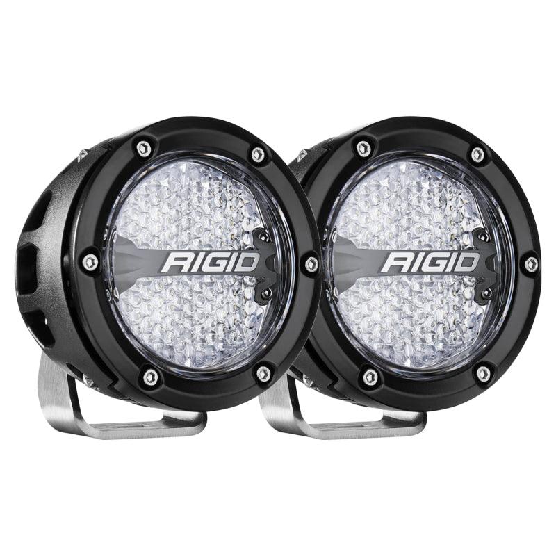 Rigid Industries 360-Series 4in LED Off-Road Diffused Beam - RGBW Backlight (Pair) - Corvette Realm