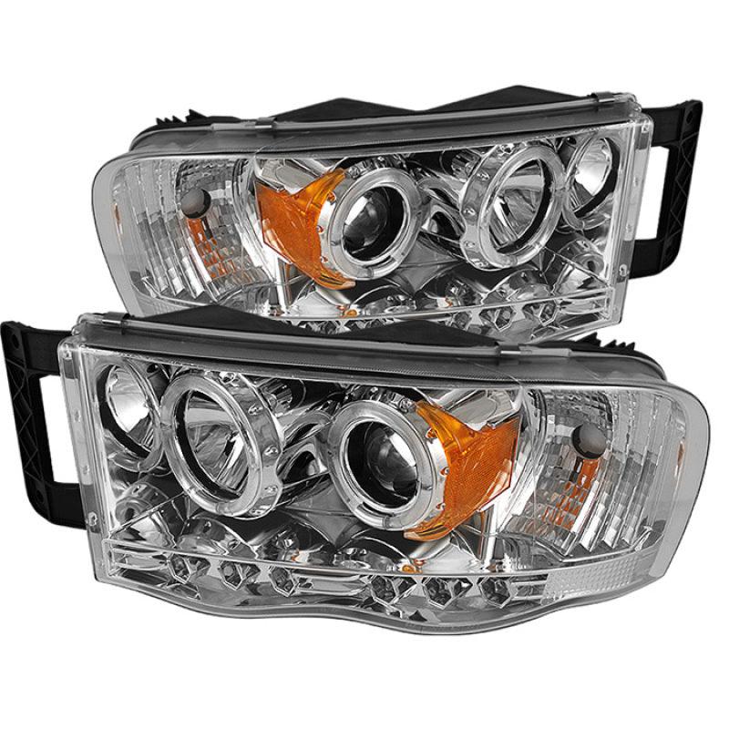 Spyder Dodge Ram 1500 02-05/Ram 2500 03-05 Projector Headlights LED Halo LED Chrm PRO-YD-DR02-HL-C - Corvette Realm