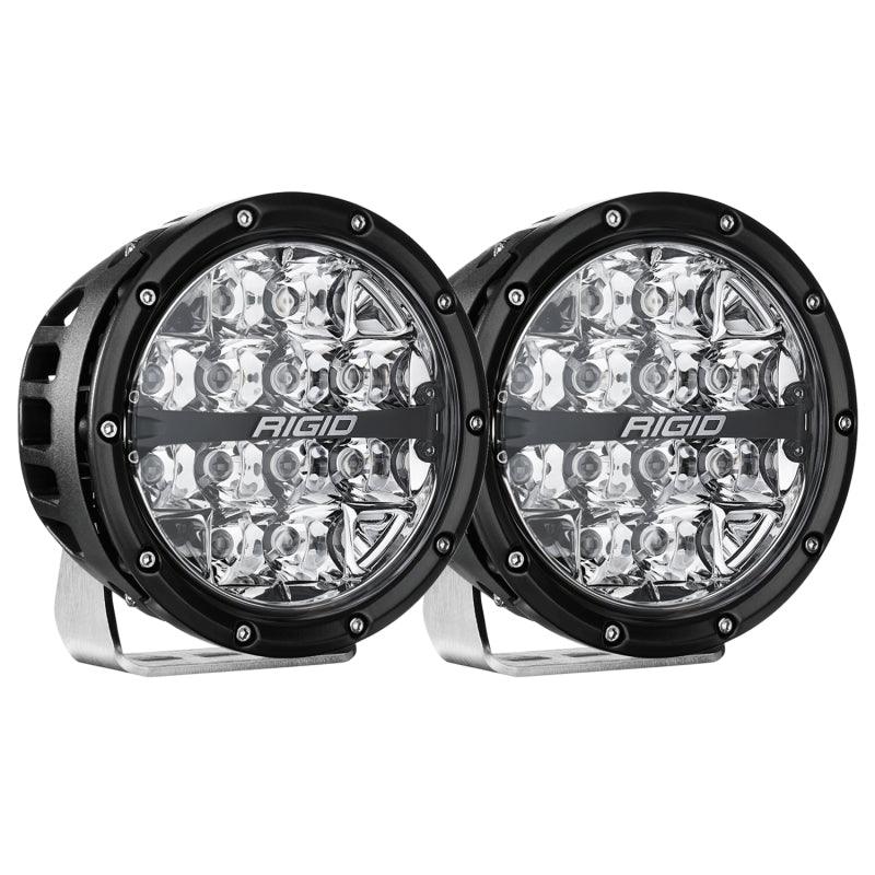 Rigid Industries 360-Series 6in LED Off-Road Spot Beam - RGBW (Pair) - Corvette Realm