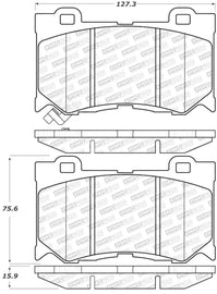 StopTech Street Select Brake Pads - Front - Corvette Realm