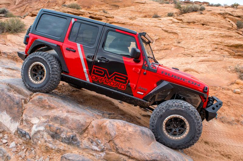 DV8 Offroad 2018+ Jeep Wrangler JL Armor Fenders w/ LED Turn Signal Lights - Corvette Realm