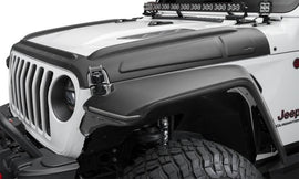 Bushwacker 18-22 Jeep Wrangler 2/4dr / 20-22 Jeep Gladiator Trail Armor Hood Armor (3pc) - Tex. Blk - Corvette Realm