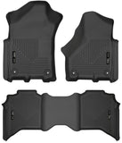 Husky Liners 19-21 Ram 2500/3500 Crew Cab Weatherbeater Black Front & 2nd Seat Floor Liners