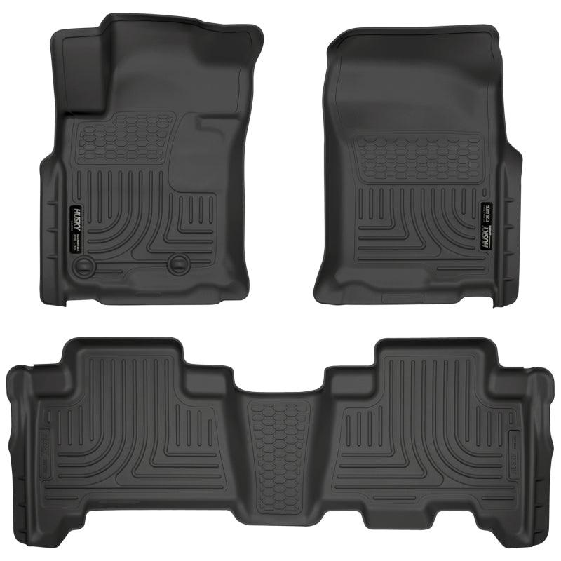 Husky Liners 10-12 Toyota 4Runner/Lexus GX460 WeatherBeater Combo Black Floor Liners - Corvette Realm