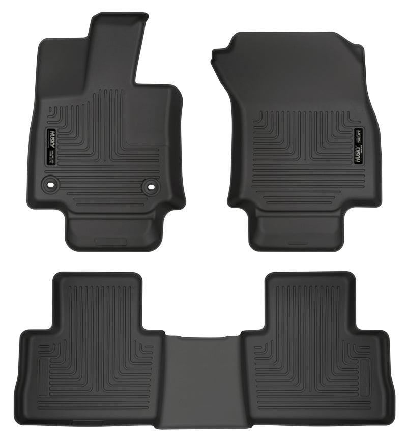 Husky Liners 2019 Toyota RAV4 Weatherbeater Black Front & 2nd Seat Floor Liners - Corvette Realm