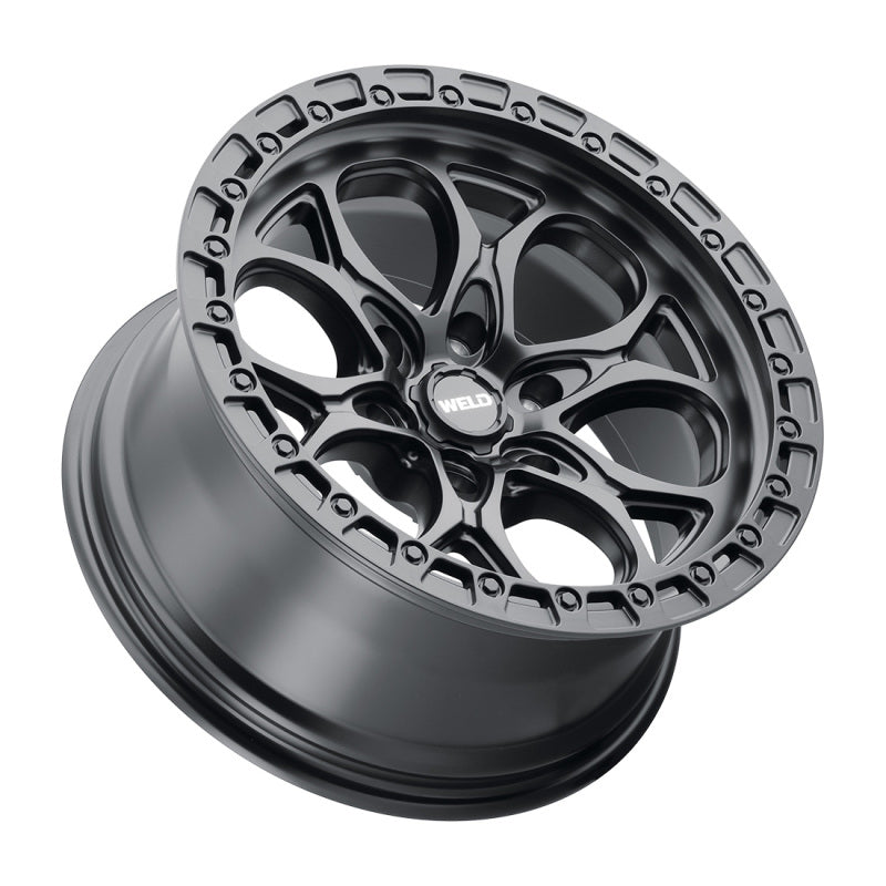 Weld Off-Road Ledge Six W108 20x9 / 6x139.7 BP / 5 In BS Satin Black Wheel - Corvette Realm