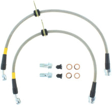 Load image into Gallery viewer, StopTech 97-01 Prelude Rear SS Brake Lines - Corvette Realm