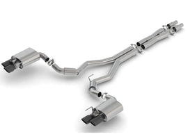 Borla 18-23 Ford Mustang GT 5.0L AT/MT 3in S-Type Catback Exhaust Black Chrome Tips w/ Valves