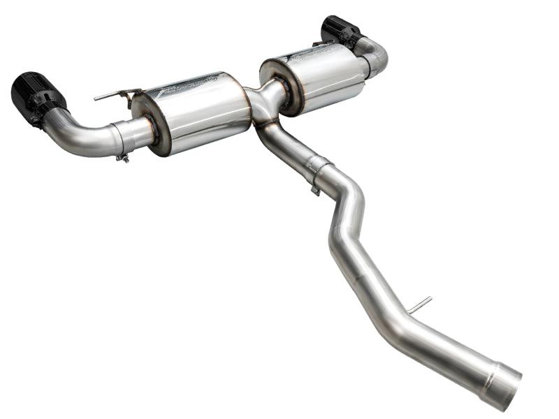 AWE 19-23 BMW 330i / 21-23 BMW 430i Base G2X Touring Axle Back Exhaust - Diamond Black - Corvette Realm