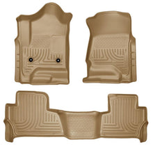 Load image into Gallery viewer, Husky Liners 2015 Chevy/GMC Tahoe/Yukon WeatherBeater Combo Tan Floor Liners - Corvette Realm