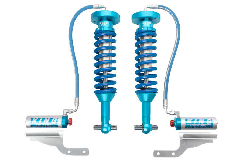 King Shocks 2015+ Ford F150 2WD Front 2.5 Dia Remote Reservoir Coilover w/Adjuster (Pair) - Corvette Realm