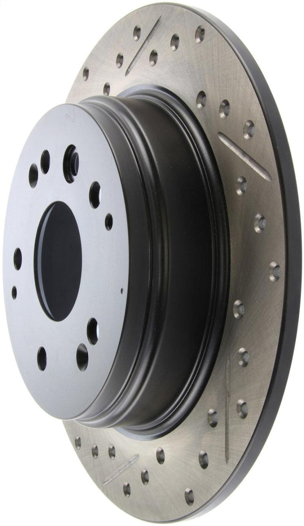 StopTech 04-08 Acura TL / 03-09 honda Element Slotted & Drilled Right Rear Rotor - Corvette Realm