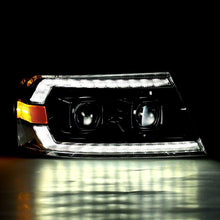Load image into Gallery viewer, AlphaRex 04-08 Ford F150 PRO-Series Projector Headlights Chrome w/ Sequential Signal and DRL - Corvette Realm