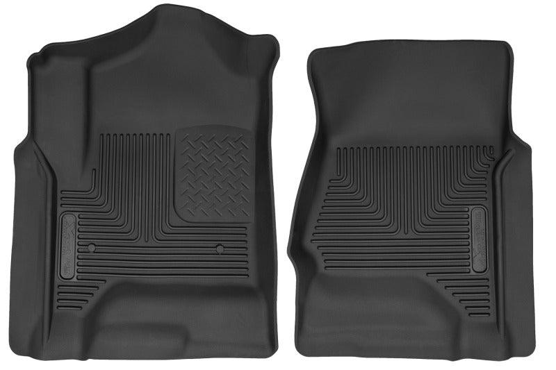 Husky Liners 14 Chevrolet Silverado 1500 / GMC Sierra 1500 X-Act Contour Black Front Floor Liners - Corvette Realm