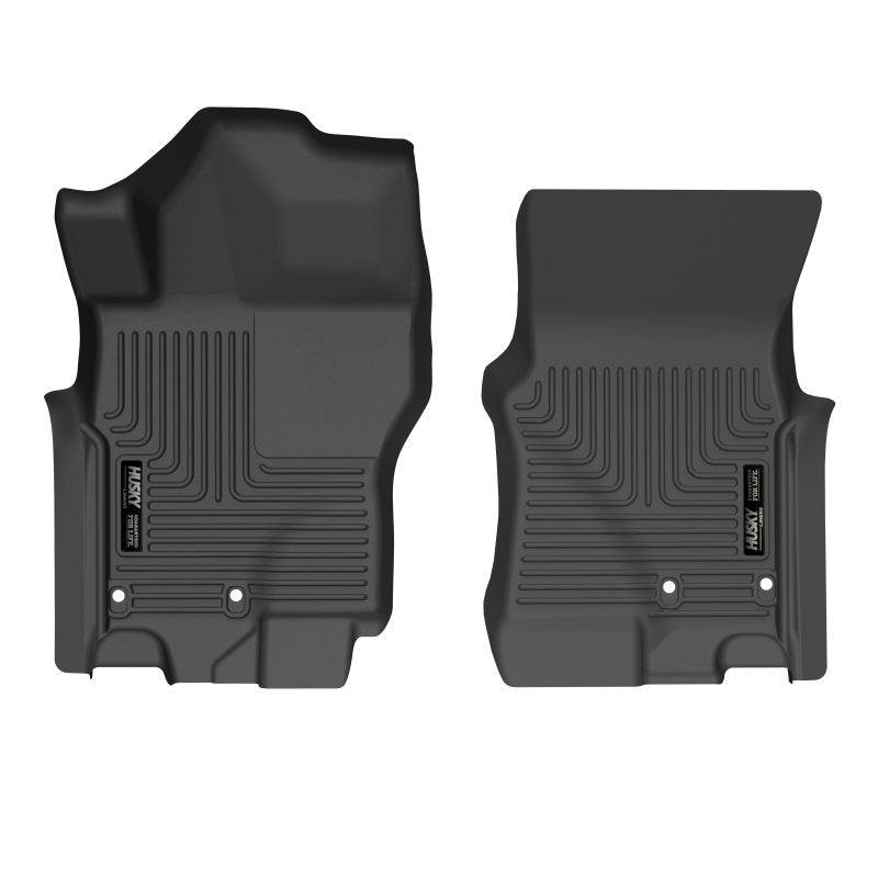 Husky Liners 2022 Nissan Frontier King Cab Ext. Cab/CC WeatherBeater Black Front Floor Liners - Corvette Realm