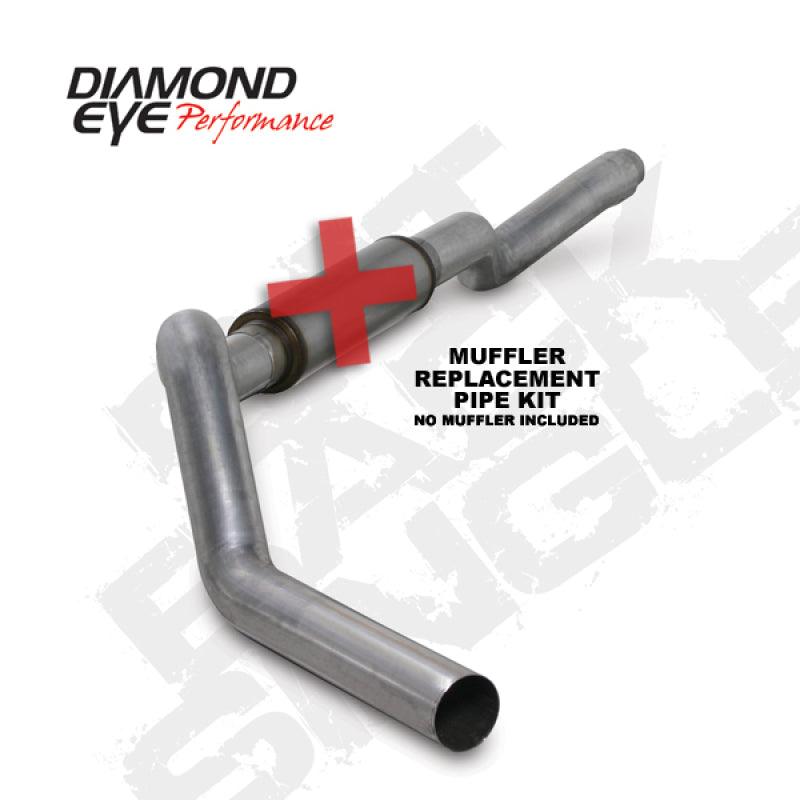 Diamond Eye KIT 5in CB MFLR RPLCMENT PIPE SGL AL: 2006-2007.5 CHEVY 6.6L 2500/3500 - Corvette Realm