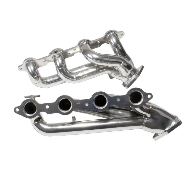 BBK 99-04 GM Truck SUV 4.8 5.3 Shorty Tuned Length Exhaust Headers - 1-3/4 Silver Ceramic - Corvette Realm