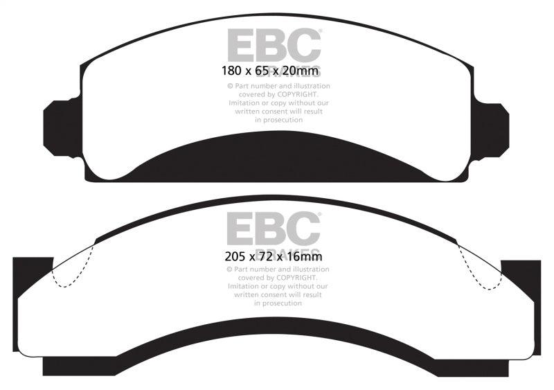 EBC 74-80 Chevrolet C30 (JB8) Yellowstuff Front Brake Pads - Corvette Realm