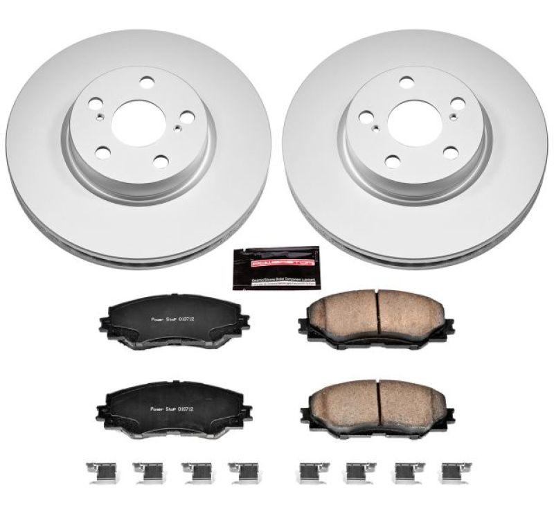 Power Stop 09-10 Pontiac Vibe Front Z17 Evolution Geomet Coated Brake Kit - Corvette Realm