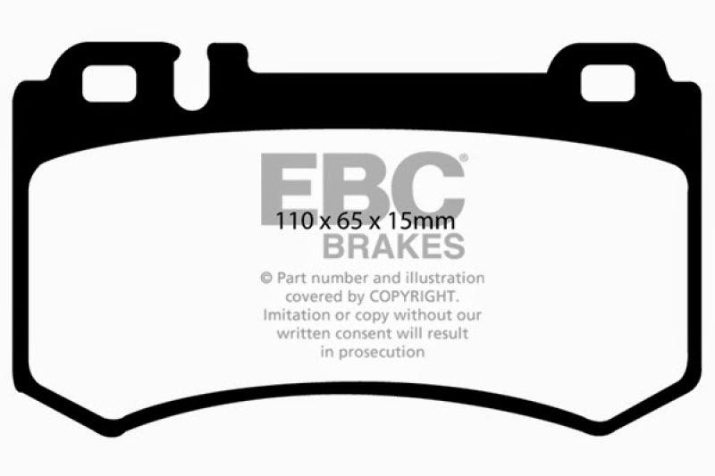 EBC 03-06 Mercedes-Benz CL55 AMG 5.4 Supercharged Redstuff Rear Brake Pads - Corvette Realm