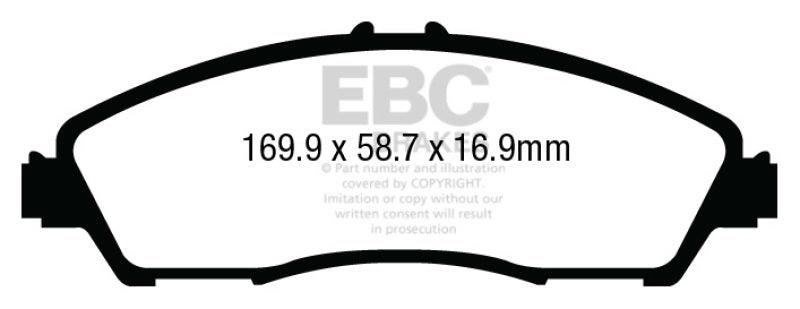 EBC 14+ Acura MDX 3.5 Greenstuff Front Brake Pads - Corvette Realm