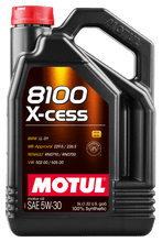 Load image into Gallery viewer, Motul Synthetic Engine Oil 8100 5W30 X-CESS 5L - Corvette Realm