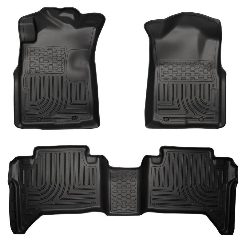 Husky Liners 05-13 Toyota Tacoma WeatherBeater Combo Black Floor Liners - Corvette Realm