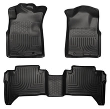 Load image into Gallery viewer, Husky Liners 05-13 Toyota Tacoma WeatherBeater Combo Black Floor Liners - Corvette Realm