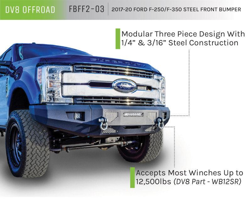 DV8 Offroad 2017+ Ford F-250/F-350/F-450 Front Bumper - Corvette Realm