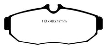 Load image into Gallery viewer, EBC 05-10 Ford Mustang 4.0 Yellowstuff Rear Brake Pads - Corvette Realm