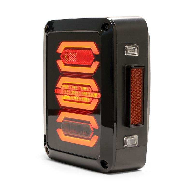 DV8 Offroad 07-18 Jeep Wrangler JK Octagon LED Tail Light - Corvette Realm