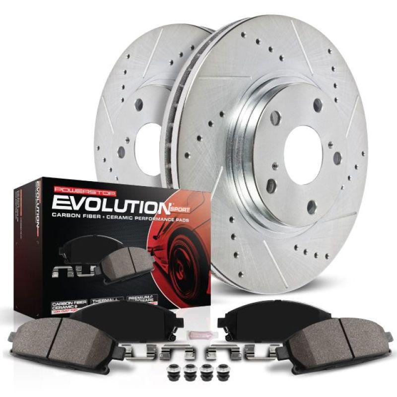 Power Stop 07-17 Jeep Wrangler Front Z23 Evolution Sport Brake Kit - Corvette Realm