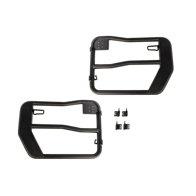 Rugged Ridge Fortis Tube Doors Front 07-18 Jeep Wrangler JK - Corvette Realm