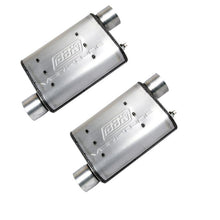 Load image into Gallery viewer, BBK 86-04 Mustang Cat Back Kit Varitune Mufflers Stainless Steel Tips - Corvette Realm